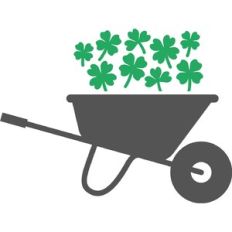 Wheelbarrow Shamrocks