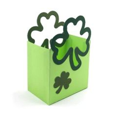 Square Tote With Shamrock Handles