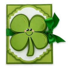Fancy Fold 4 Leaf Clover Card