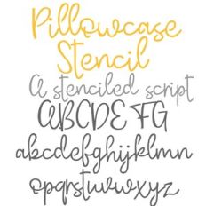PN Pillowcase Stencil