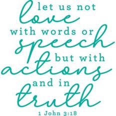 let us not love with words or speech