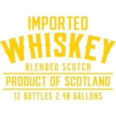 imported whiskey sign