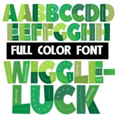 Wiggleluck Color Font