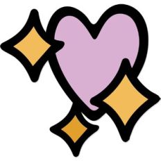 Retro Sparkle Heart