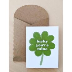 mini clover card and envelope