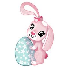 Printable Easter Bunny with Egg