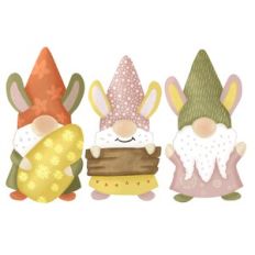 Printable Gnome Bunny Easter Sticker