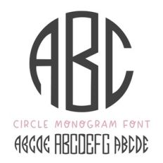 BFC Circle Monogram Font