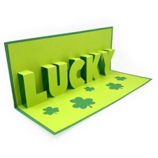 Lucky Pop Up Slimline Card