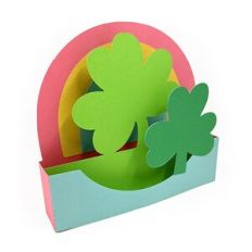 Rainbow and Shamrock 3D Card