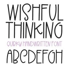 Wishful Thinking Font