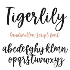 Tiger Lily Font