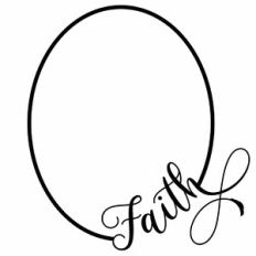 Faith Oval Frame