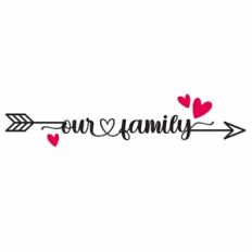 Our Family Heart Word Arrow