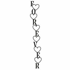Forever Vertical Heart Frame