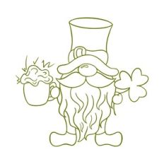 Leprechaun with beer