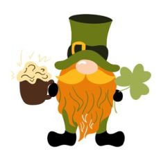 Leprechaun with beer - multi-layer
