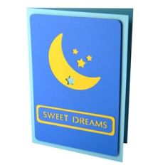 Sweet Dreams Layered Stencil Card