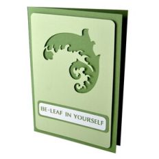 Be-Leaf in Yourself Stencil Card