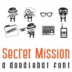 Secret Mission Doodlebat Font