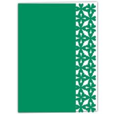 Four Leaf Clover Luck Lace Edged Card