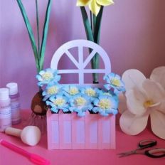 Garden Container with Flowers
