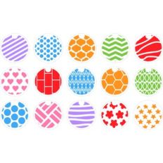 Keyring  Round Background Set
