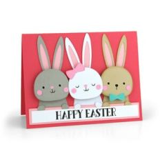 A2 Easter Bunny Row Card