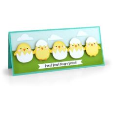 Slimline Easter Peeps Card