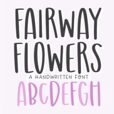 BFC Fairway Flowers Brush Font