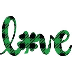 plaid shamrock love