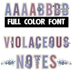 Violaceous Notes Color Font