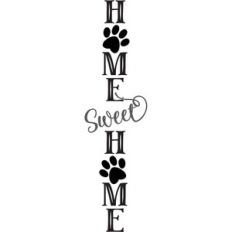 Home Sweet Home With Paw Print