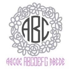 BFC Floral Frame Monogram Font