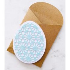 star flower easter egg mini card and envelope