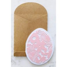 floral easter egg mini card and envelope