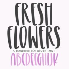 BFC Fresh Flowers Brush Font