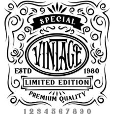 Fancy Vintage Label