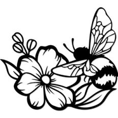 Bumble Bee Flower Garden