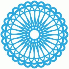 doily peacock lace