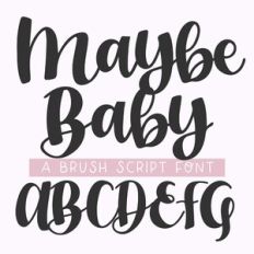 BFC Maybe Baby Bold Brush Font