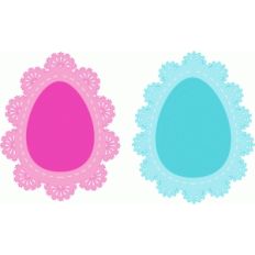 easter egg doilies