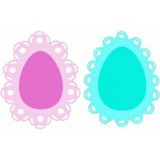 easter egg doilies