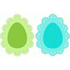 easter egg doilies