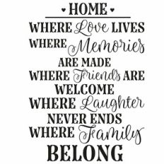 Home Quote Word Art