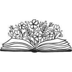 Book with Wildflowers