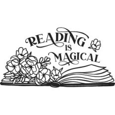 Reading Is Magical Floral Book