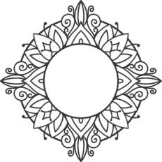 Floral Mandala Monogram