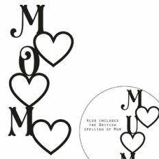 Mom Vertical Heart Frame