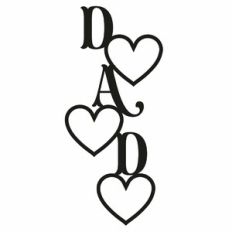 Dad Vertical Heart Frame